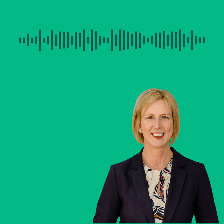 Portrait von der Vorstandsvorsitzenden Katharina Stecher