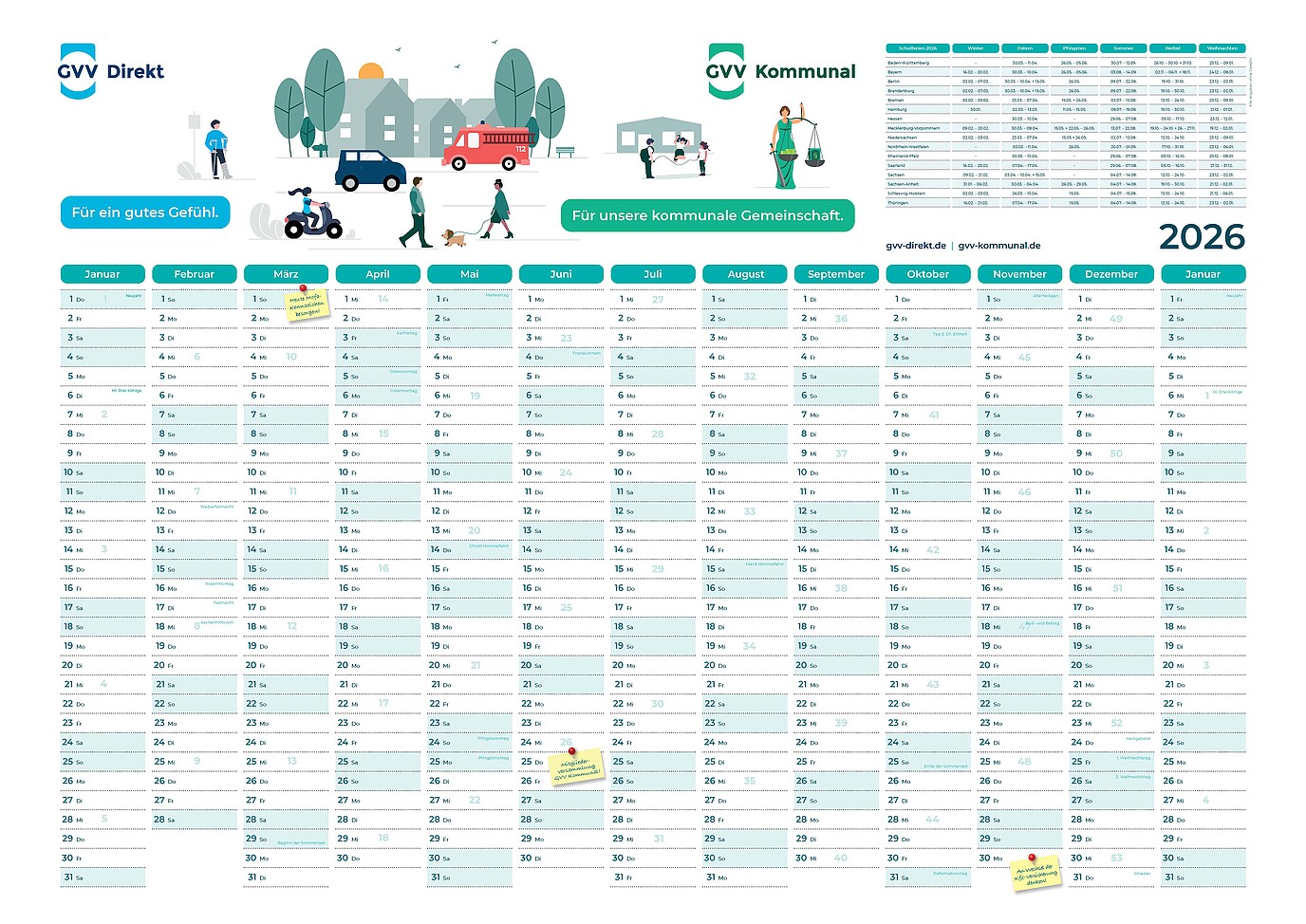 GVV Wandkalender 2026